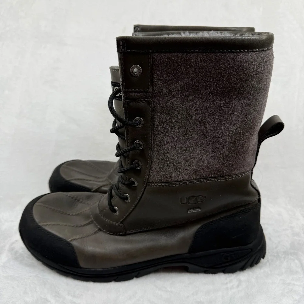 UGG Butte Mens Stout Waterproof Leather Snow Boots‎ 5521 Vibram Sole Size 13